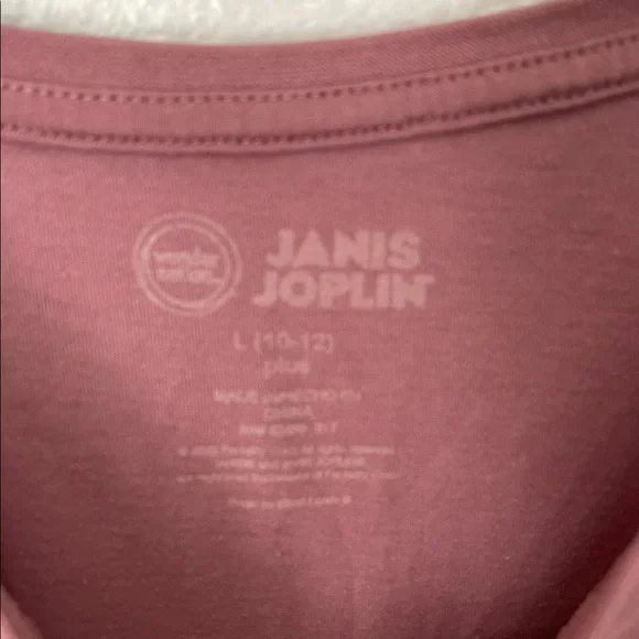 Janis Joplin mauve pink graphic tee S/M - Picture 6 of 8
